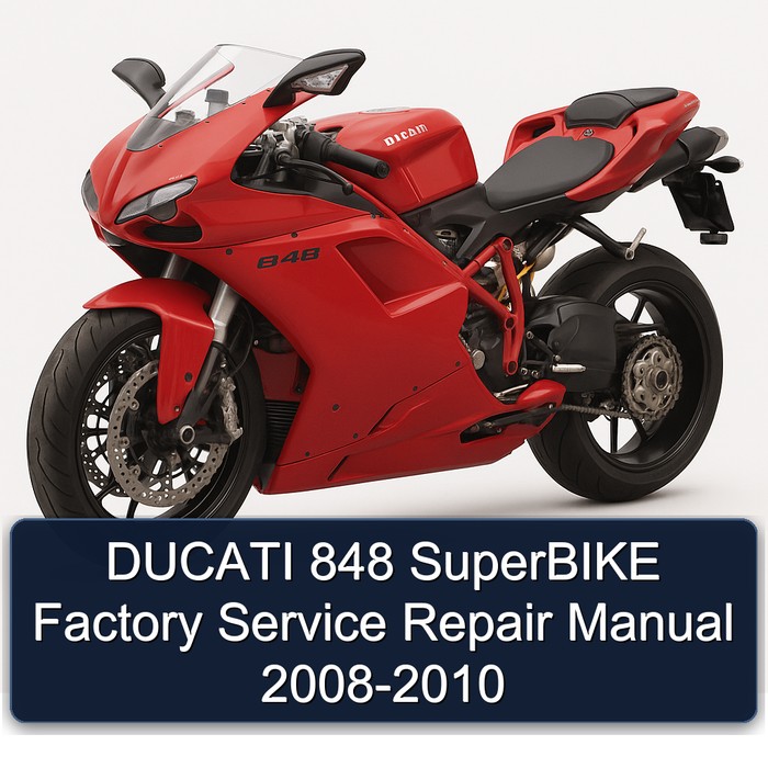 DUCATI 848 SuperBIKE Factory Manual de servicio y reparación 2008-2010