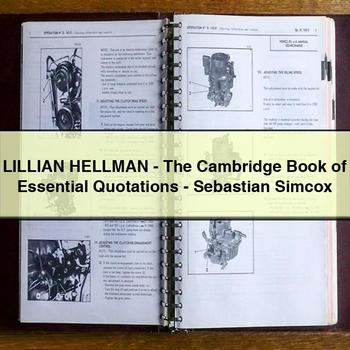 Lillian Hellman-the Cambridge Book of Essential Quotations-Sebastian Simcox PDF Download