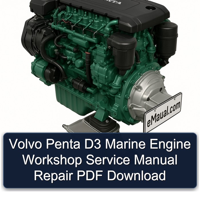 Volvo Penta D3 Marine Engine Workshop Service Manual Repair PDF Download