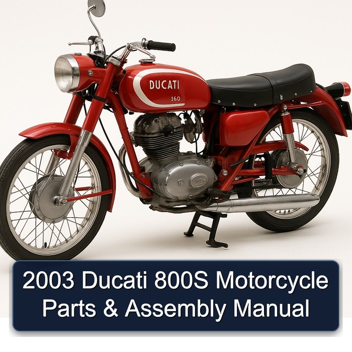 2003 Ducati 800S Motorcycle Parts & Assembly Manual