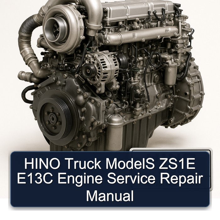 HINO Truck ModelS ZS1E E13C Engine Service Repair Manual 