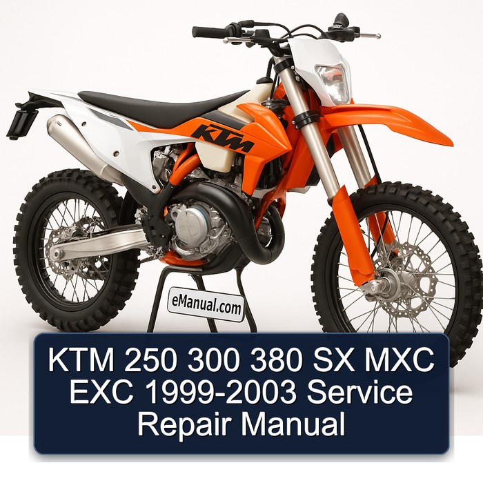 KTM 250 300 380 SX MXC EXC 1999-2003 Service Repair Manual