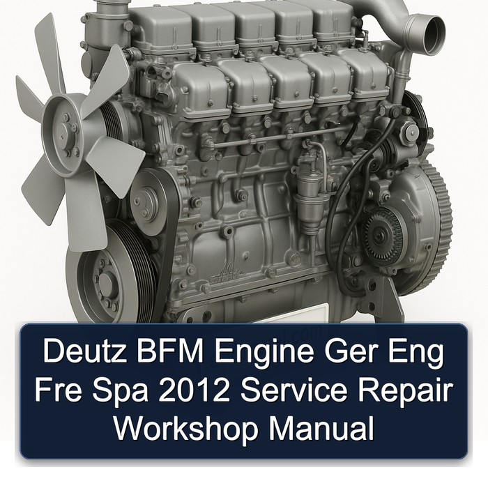 Deutz BFM Engine Ger Eng Fre Spa 2012 Service Repair Workshop Manual