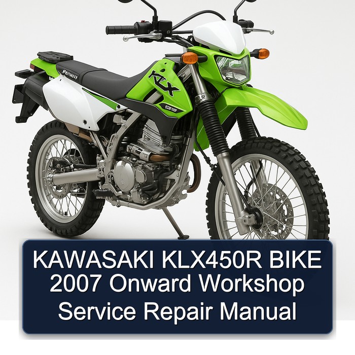 KAWASAKI KLX450R BIKE 2007 Onward Workshop Service Repair Manual