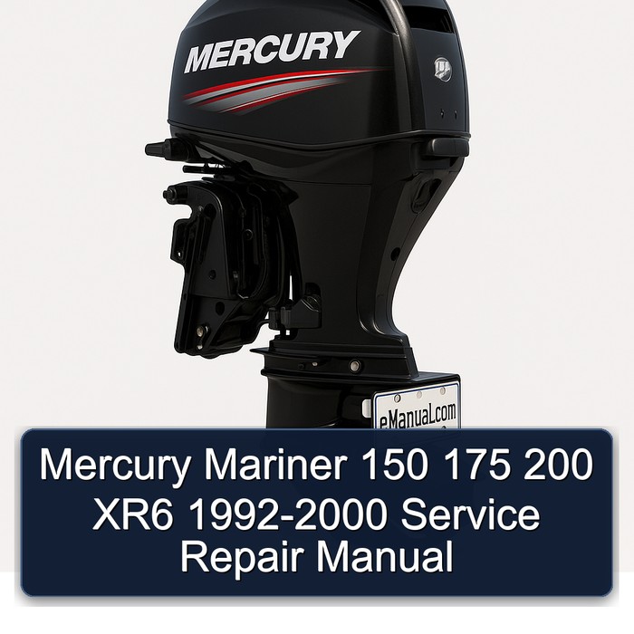 Mercury Mariner 150 175 200 XR6 1992-2000 Manual de servicio y reparación