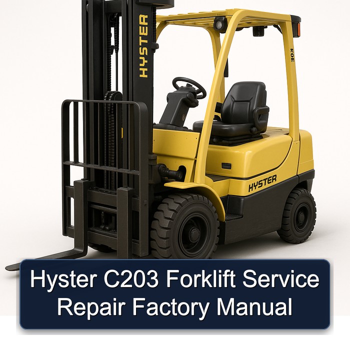 Manual de Servicio y Reparación de la Carretilla Elevadora Hyster C203