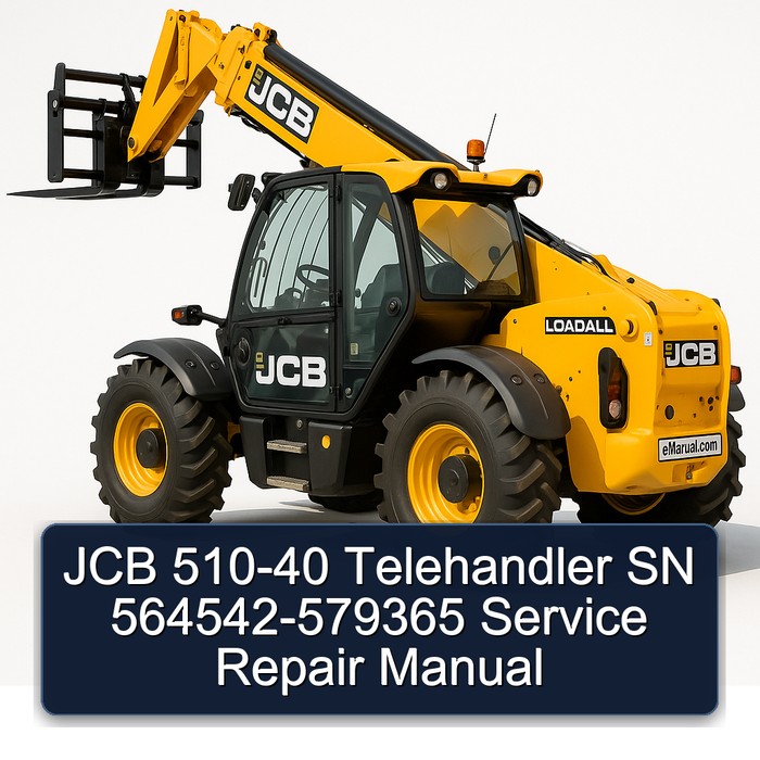 JCB 510-40 Telehandler SN 564542-579365 Service Repair Manual