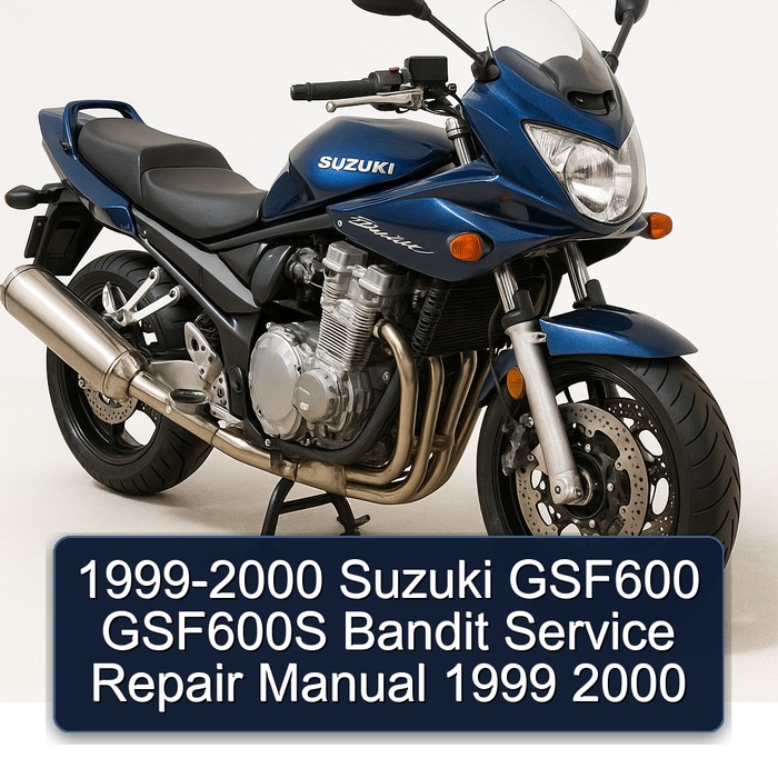 1999-2000 Suzuki GSF600 GSF600S Bandit Manual de servicio y reparación 1999 2000