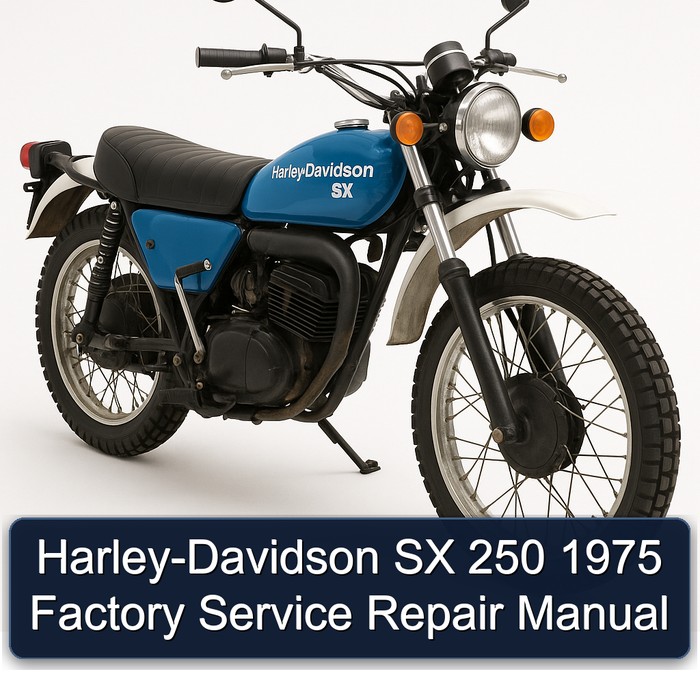 Harley-Davidson SX 250 1975 Factory Manual de servicio y reparación