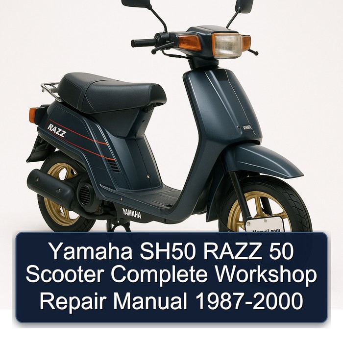 Yamaha SH50 RAZZ 50 Scooter Complete Workshop Repair Manual 1987-2000 