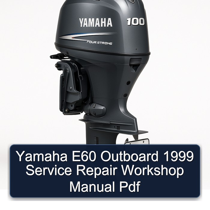 Yamaha E60 Outboard 1999 Service Repair Workshop Manual  Pdf