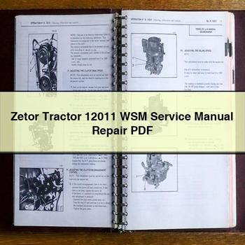 Zetor Tractor 12011 Workshop Service Repair Manual PDF Download