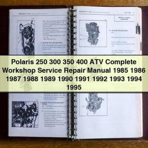 1987 Polaris 250-400 ATV Workshop Service Repair Manual PDF Download