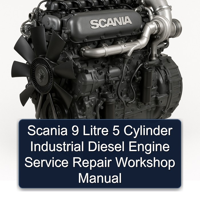 Manual de Reparación y Servicio para Motor Diesel Industrial Scania 9 Litros 5 Cilindros