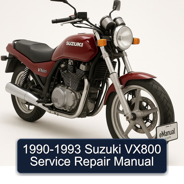 1990-1993 Suzuki VX800 Manual de servicio y reparación