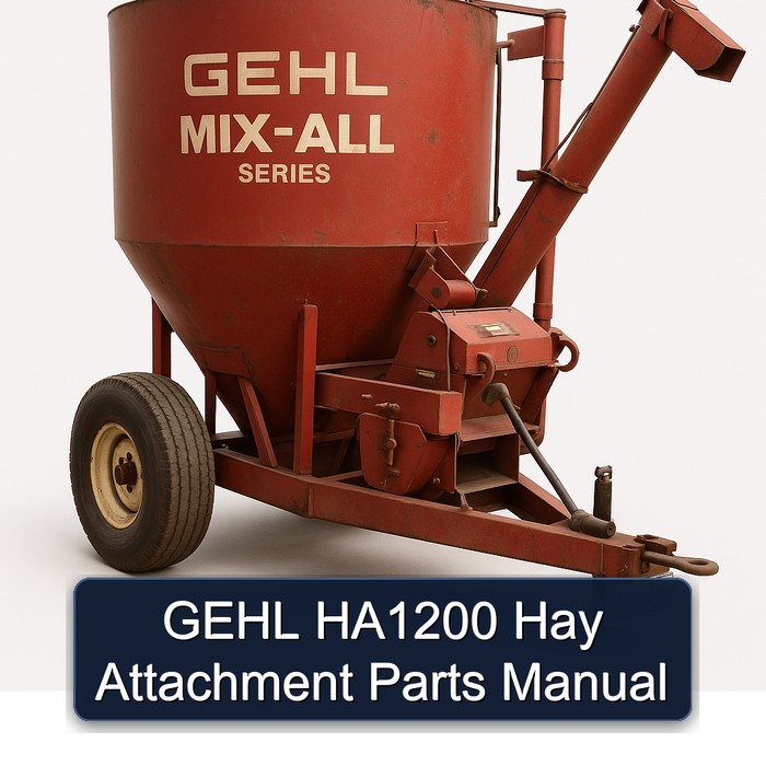 GEHL HA1200 Heuballen-Anbauteile Handbuch