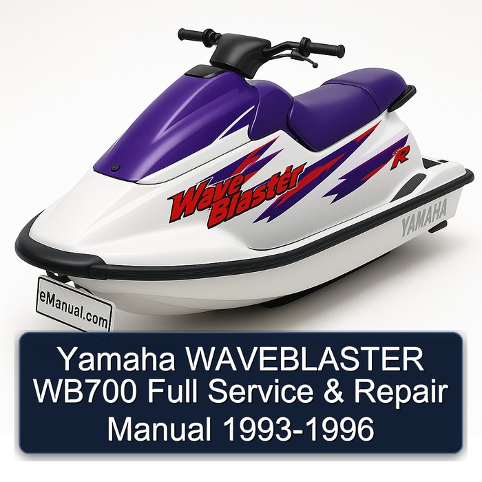 Yamaha WAVEBLASTER WB700 Full Manual de servicio y reparación 1993-1996