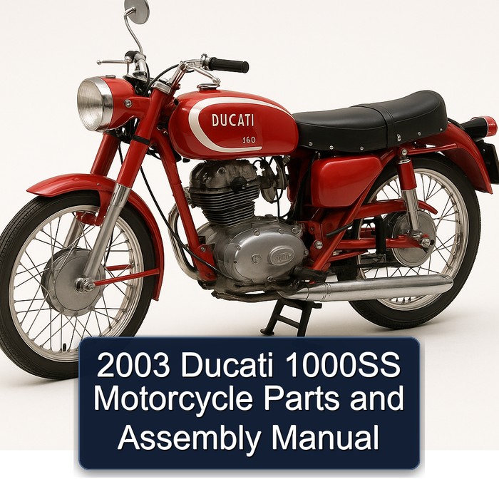 2003 Ducati 1000SS Motorcycle Parts and Assembly Manual