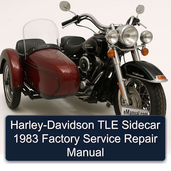 Harley-Davidson TLE Sidecar 1983 Factory Service Repair Manual