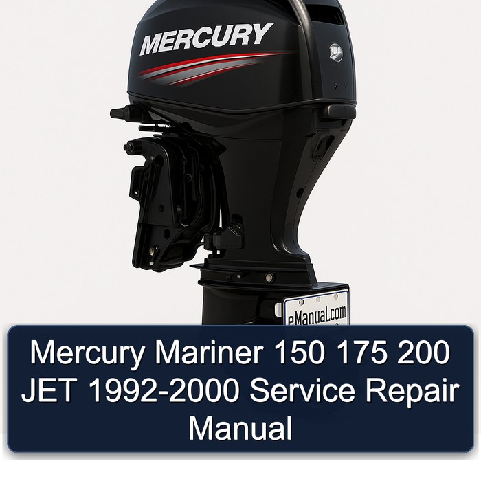 Mercury Mariner 150 175 200 JET 1992-2000 Manual de servicio y reparación