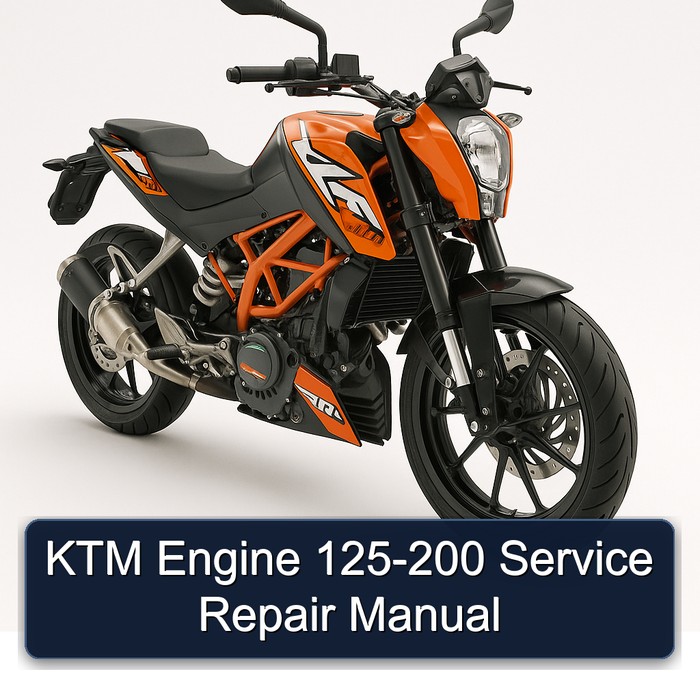 KTM Engine 125-200 Manual de servicio y reparación