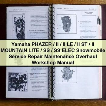 Yamaha Phazer/II/II Le/II ST/II Mountain Lite/SS/SS Elec Snowmobile Overhaul Workshop Service Repair Manual PDF Download