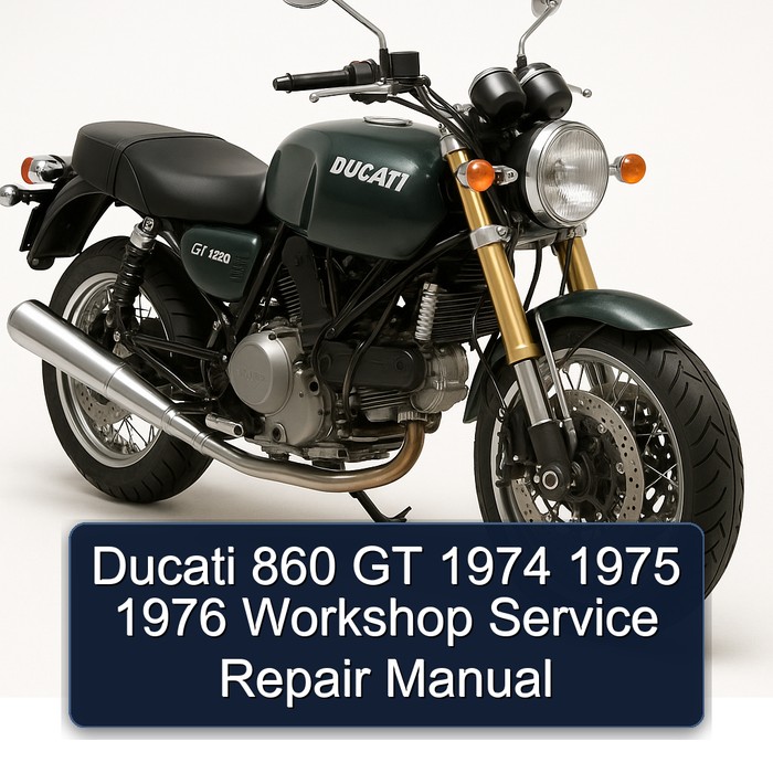 Ducati 860 GT 1974 1975 1976 Workshop Service Repair Manual