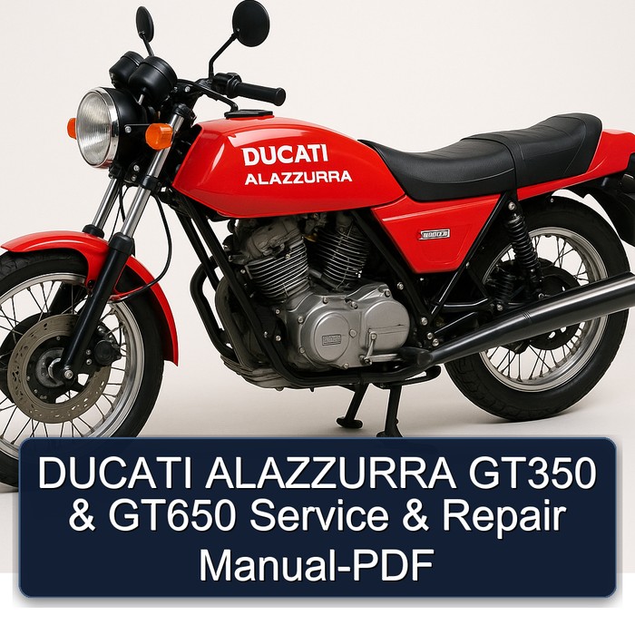 DUCATI ALAZZURRA GT350 & GT650 Manual de servicio y reparación-PDF