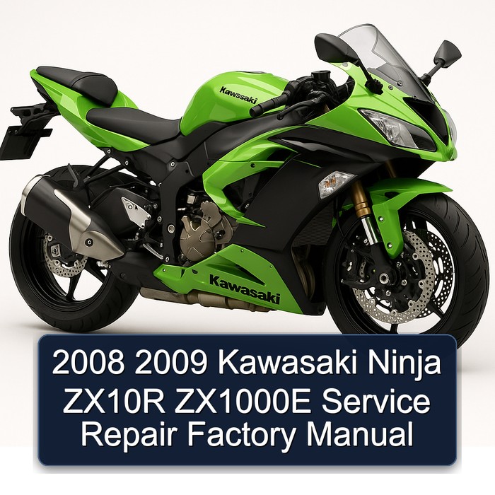 2008 2009 Kawasaki Ninja ZX10R ZX1000E Service Repair Factory Manual