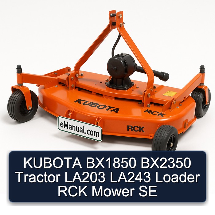 KUBOTA BX1850 BX2350 Tractor LA203 LA243 Loader RCK Mower SE