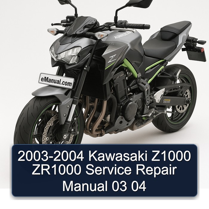 2003-2004 Kawasaki Z1000 ZR1000 Service Repair Manual 03 04