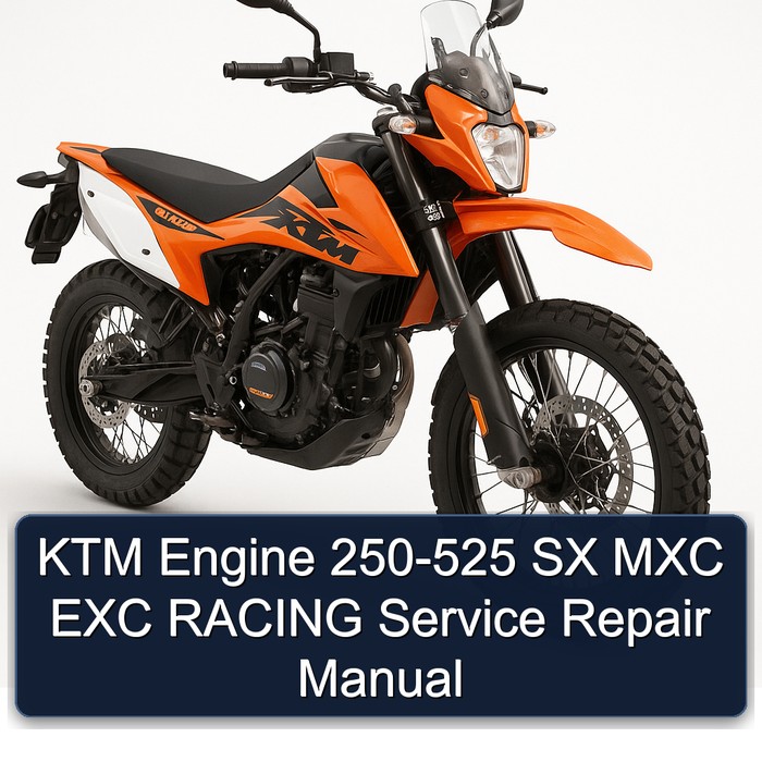 KTM Engine 250-525 SX MXC EXC RACING Manual de servicio y reparación