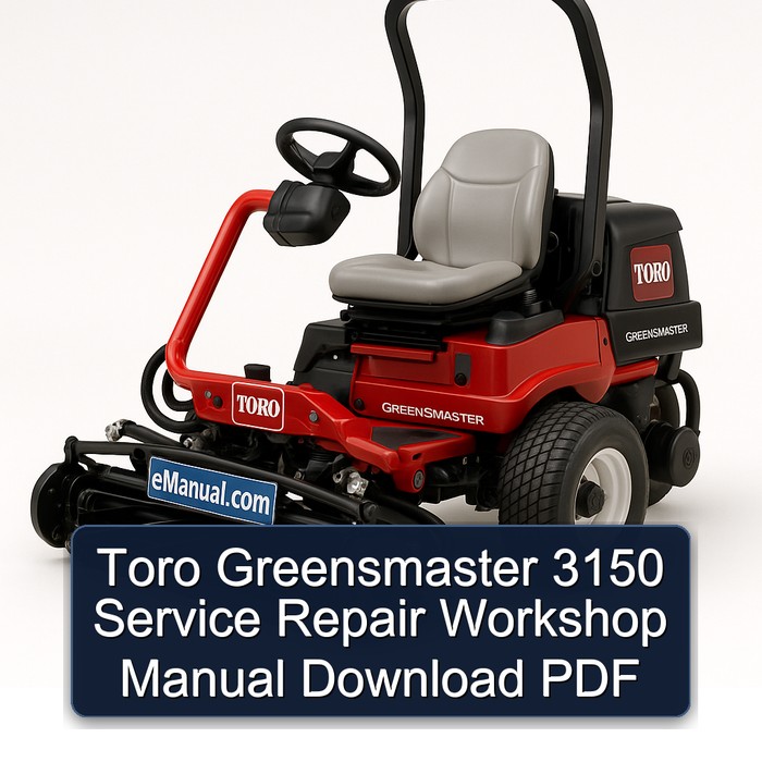 Toro Greensmaster 3150 Werkstatt-Handbuch PDF