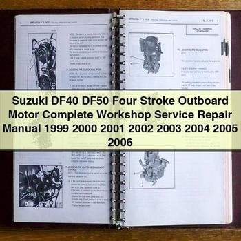 Suzuki DF40 DF50 Four Stroke Outboard Motor Workshop Service Repair Manual PDF Download