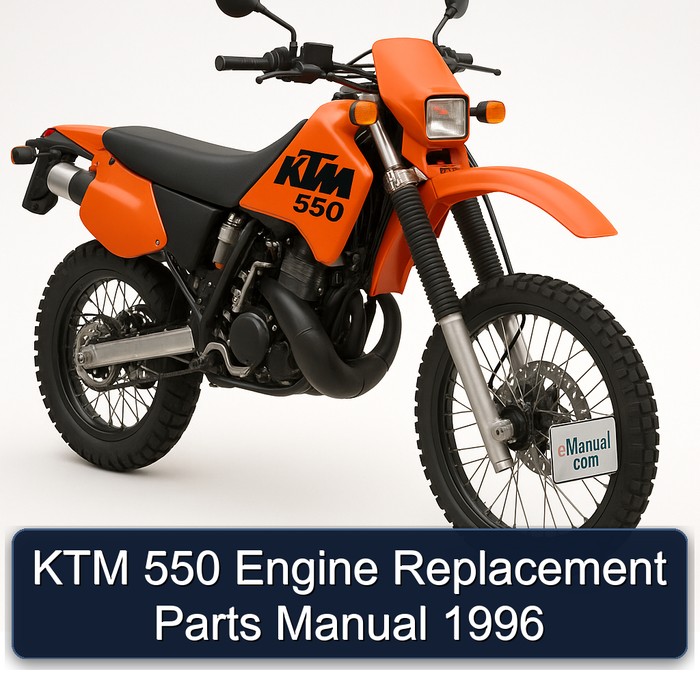 KTM 550 Engine Replacement Parts Manual 1996