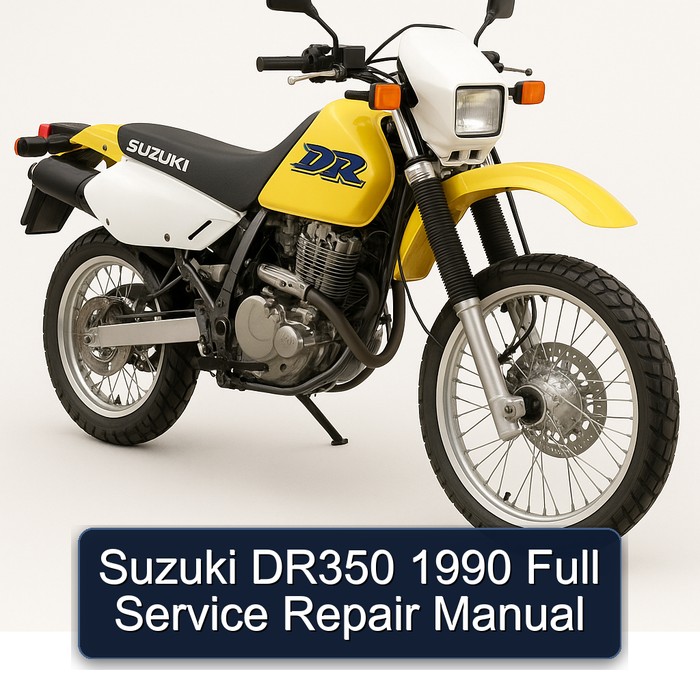 Suzuki DR350 1990 Full Manual de servicio y reparación