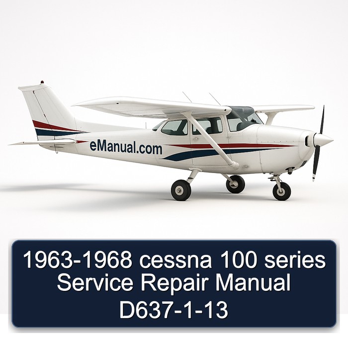 1963-1968 cessna 100 series Manual de servicio y reparación D637-1-13