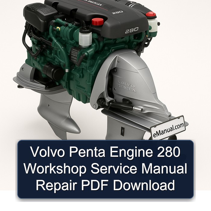 Volvo Penta Engine 280 Workshop Service Manual Repair PDF Download