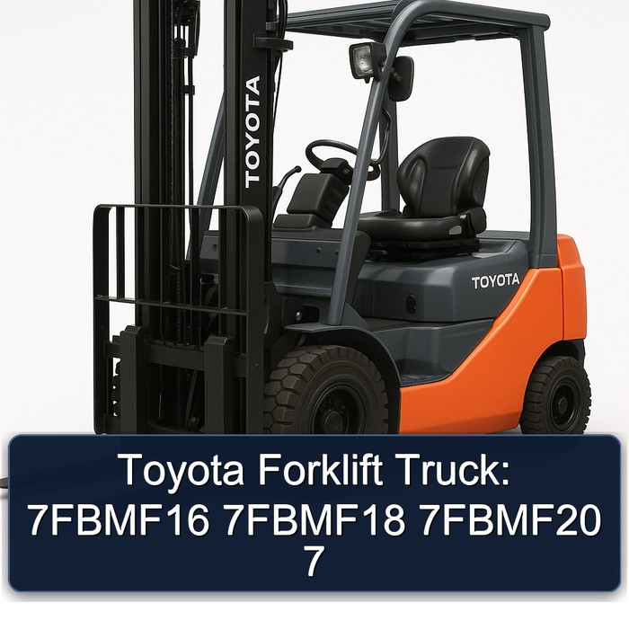 Toyota Forklift Truck: 7FBMF16 7FBMF18 7FBMF20 7