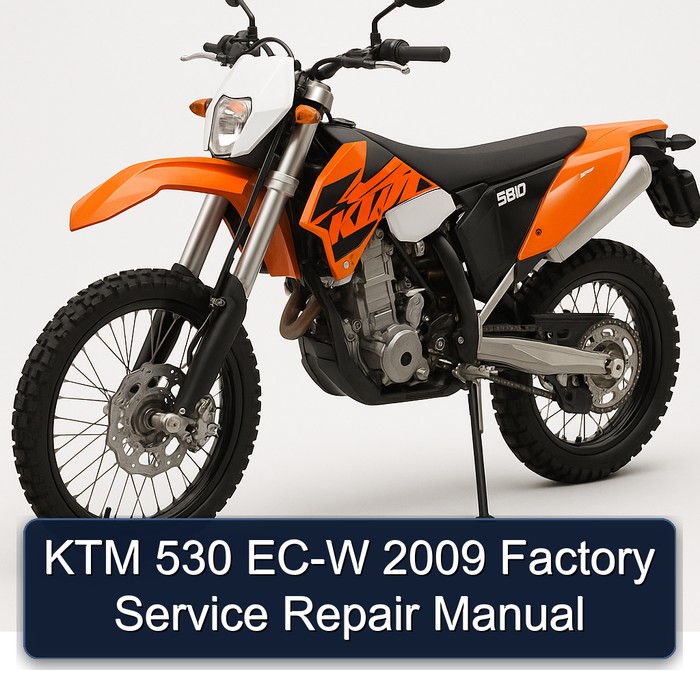 KTM 530 EC-W 2009 Factory Manual de servicio y reparación