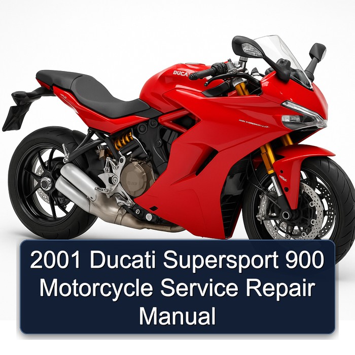 2001 Ducati Supersport 900 Motorcycle Manual de servicio y reparación