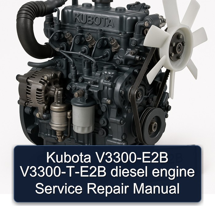 Kubota V3300-E2B V3300-T-E2B diesel engine Manual de servicio y reparación