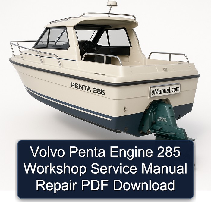 Volvo Penta Engine 285 Workshop Service Manual Repair PDF Download