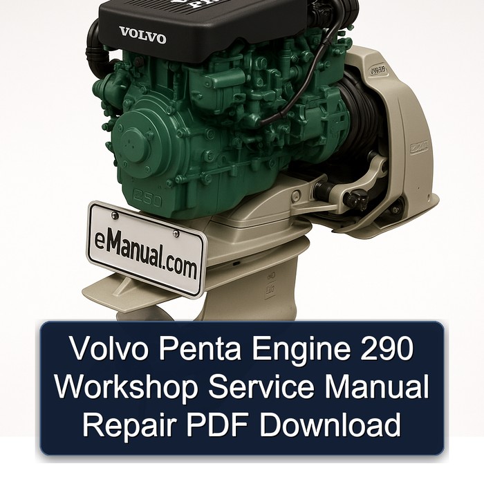 Volvo Penta Engine 290 Workshop Service Manual Repair PDF Download