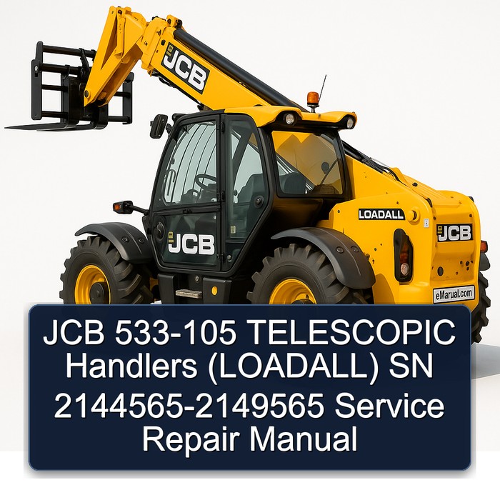 JCB 533-105 TELESCOPIC Handlers (LOADALL) SN 2144565-2149565 Service Repair Manual