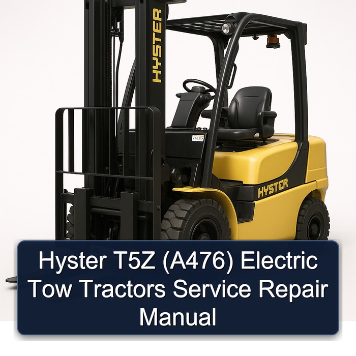Manual de Servicio y Reparación para Tractor de Arrastre Eléctrico Hyster T5Z (A476)