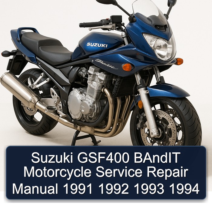 Suzuki GSF400 BAndIT Motorcycle Manual de servicio y reparación 1991 1992 1993 1994
