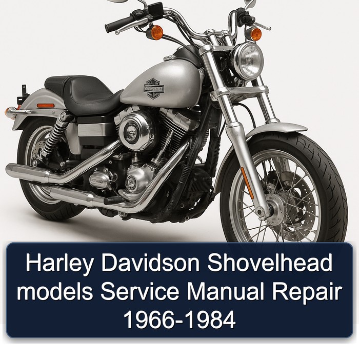 Harley Davidson Shovelhead models Service Manual Repair 1966-1984