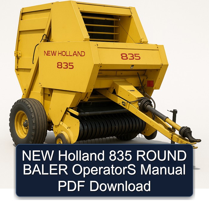 NEW Holland 835 ROUND BALER OperatorS Manual PDF Download