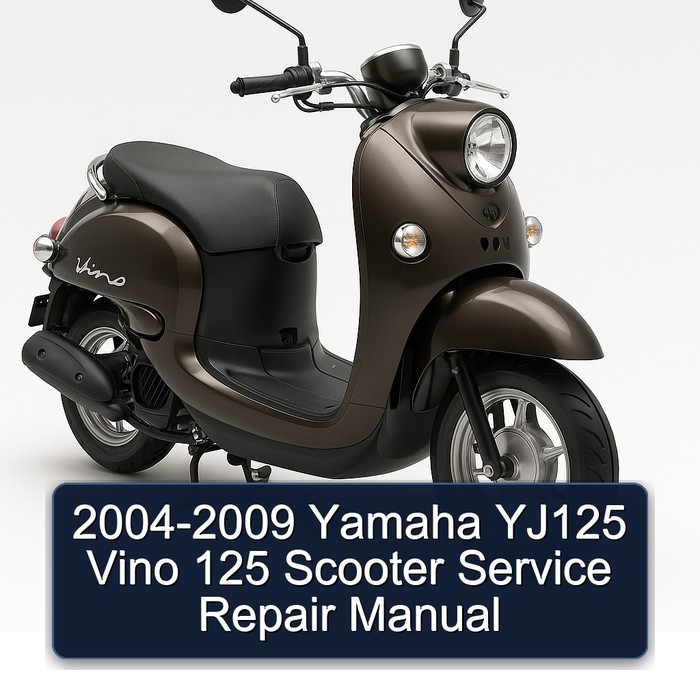 2004-2009 Yamaha YJ125 Vino 125 Scooter Manual de servicio y reparación